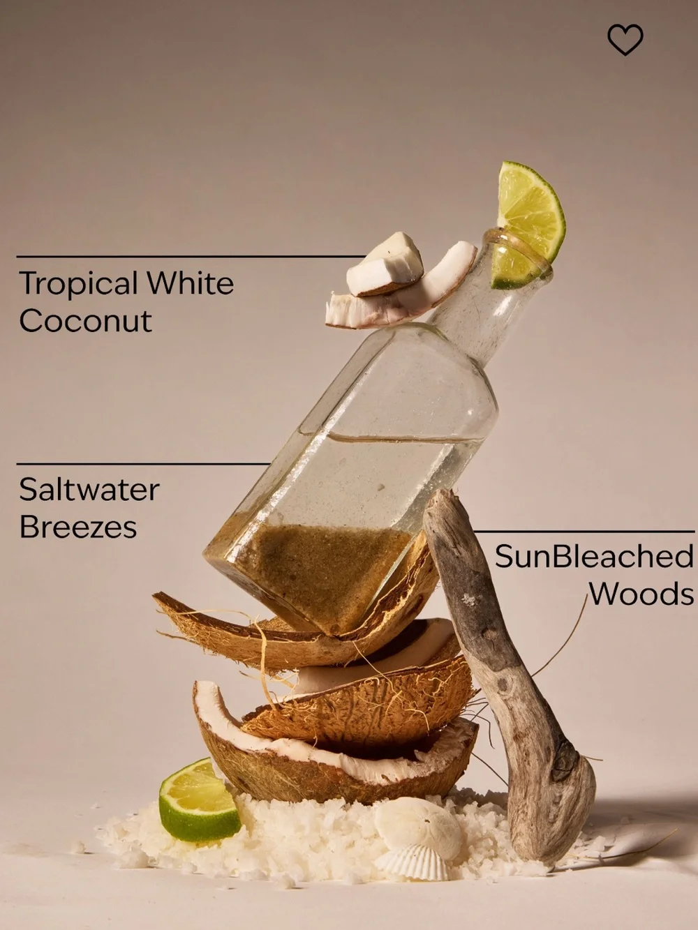 BBW Waikiki Beach Coconut 3 Wick Candle